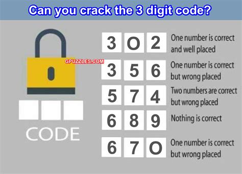 A NUMERIC LOCK HAS A 3 DIGIT KEY .